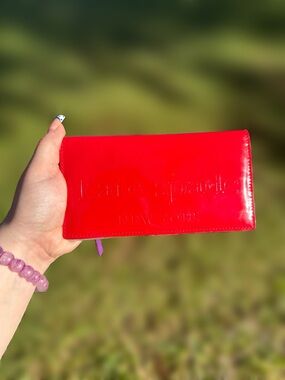 kate spade Neda Vintage Red Patent Leather Card Holder Wallet